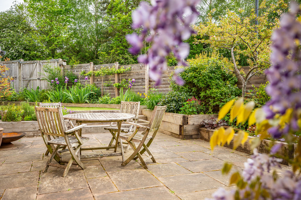 Rear Patio and Garden- click for photo gallery